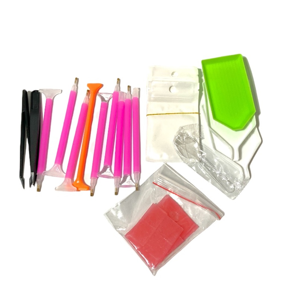 Diamond Painting Supplies 20 Plus Pieces Total